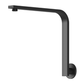 Vivid Slimline High Rise Phoenix Shower Arm Round Plate - Matte Black